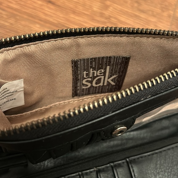 The Sak Ladies Black Leather Clutch - Picture 3 of 4